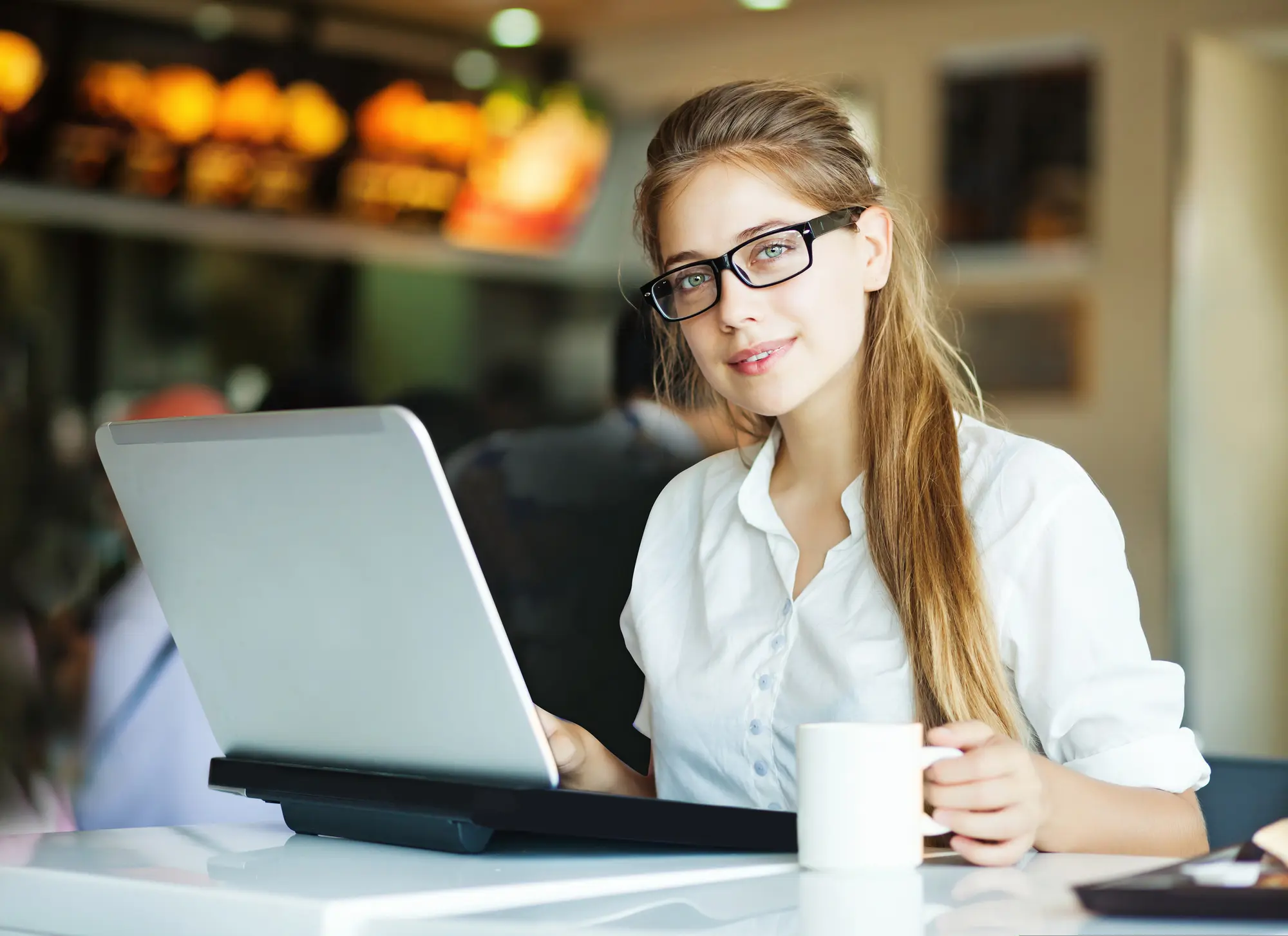 Woman at desk