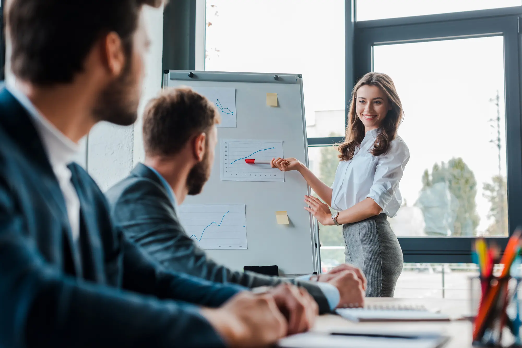Business accountants in Hamilton consulting with small business.