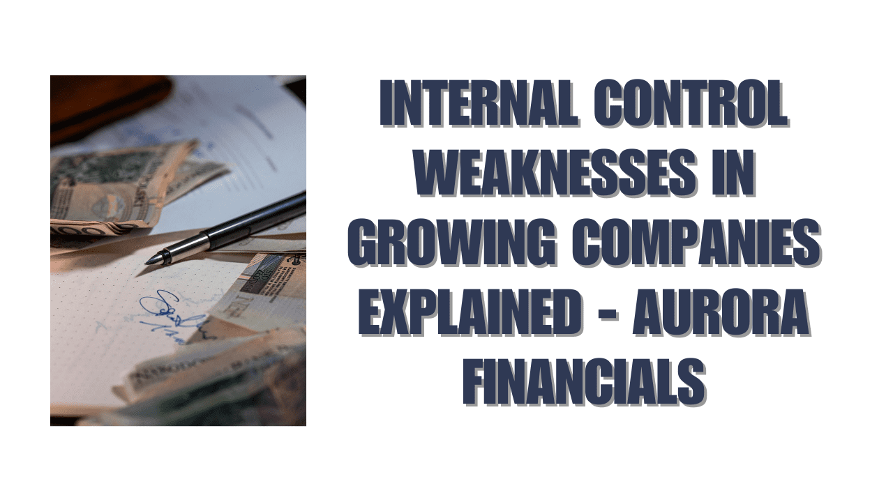 Internal Control Weaknesses in Growing Companies Explained - Aurora ...